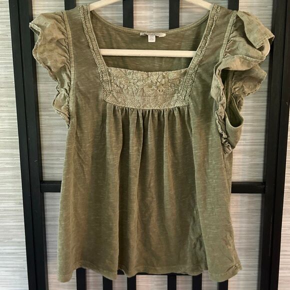 Lucky Brand Blush bohemian style top size M - Picture 1 of 4